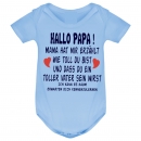 Babystrampler Hallo Papa